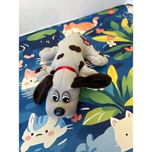 Vintage Tonka Pound Puppy Grey Brown Spots Dog Plush Stuffed Animal Toy Doll